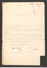 k.k. naturhistorisches Hofmuseum, Intendanzakten 1885-1896 (Hauer), Aktenzahl Z.269/1890, Seite 1